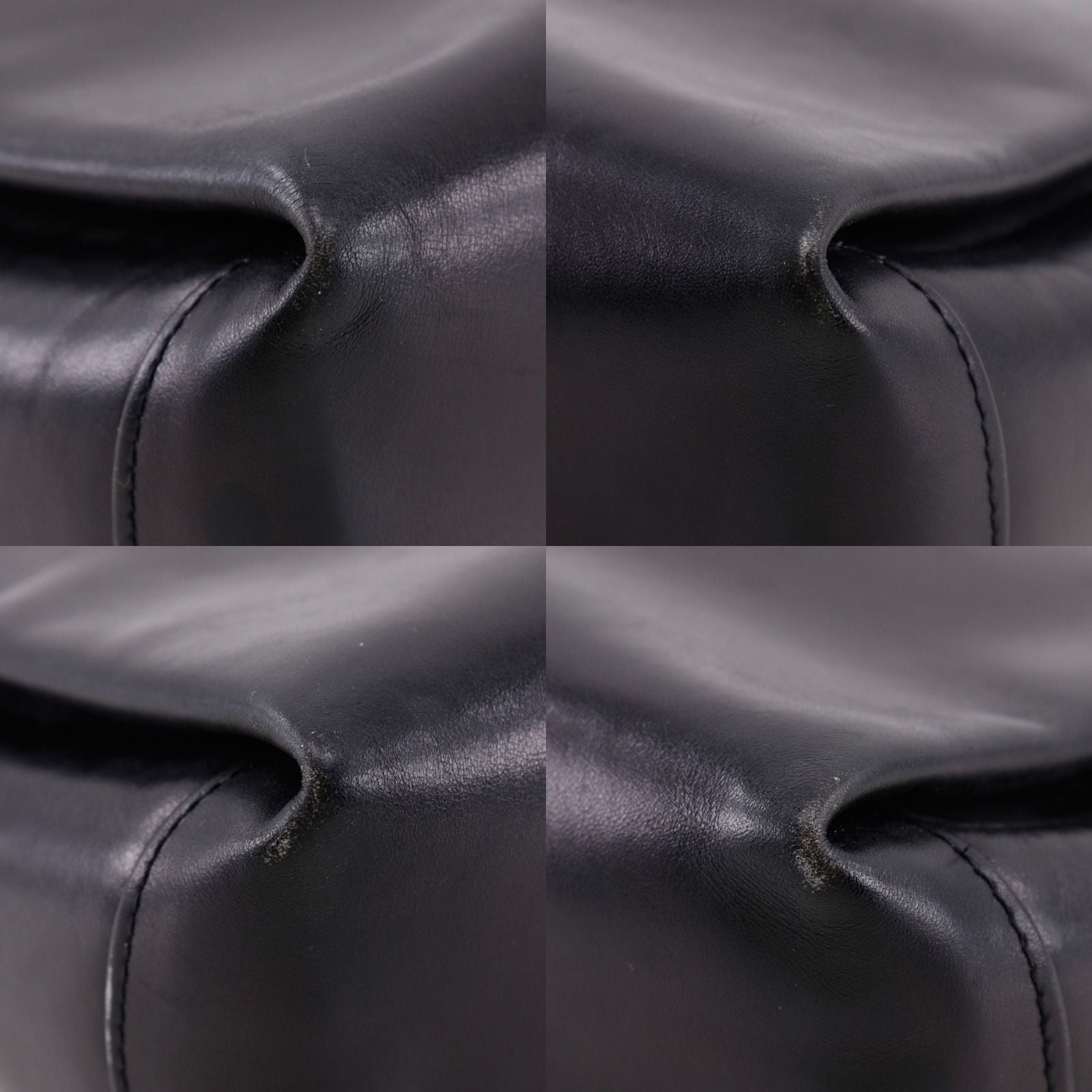 Gucci Vintage Leather Black Shoulder Bag — view 4