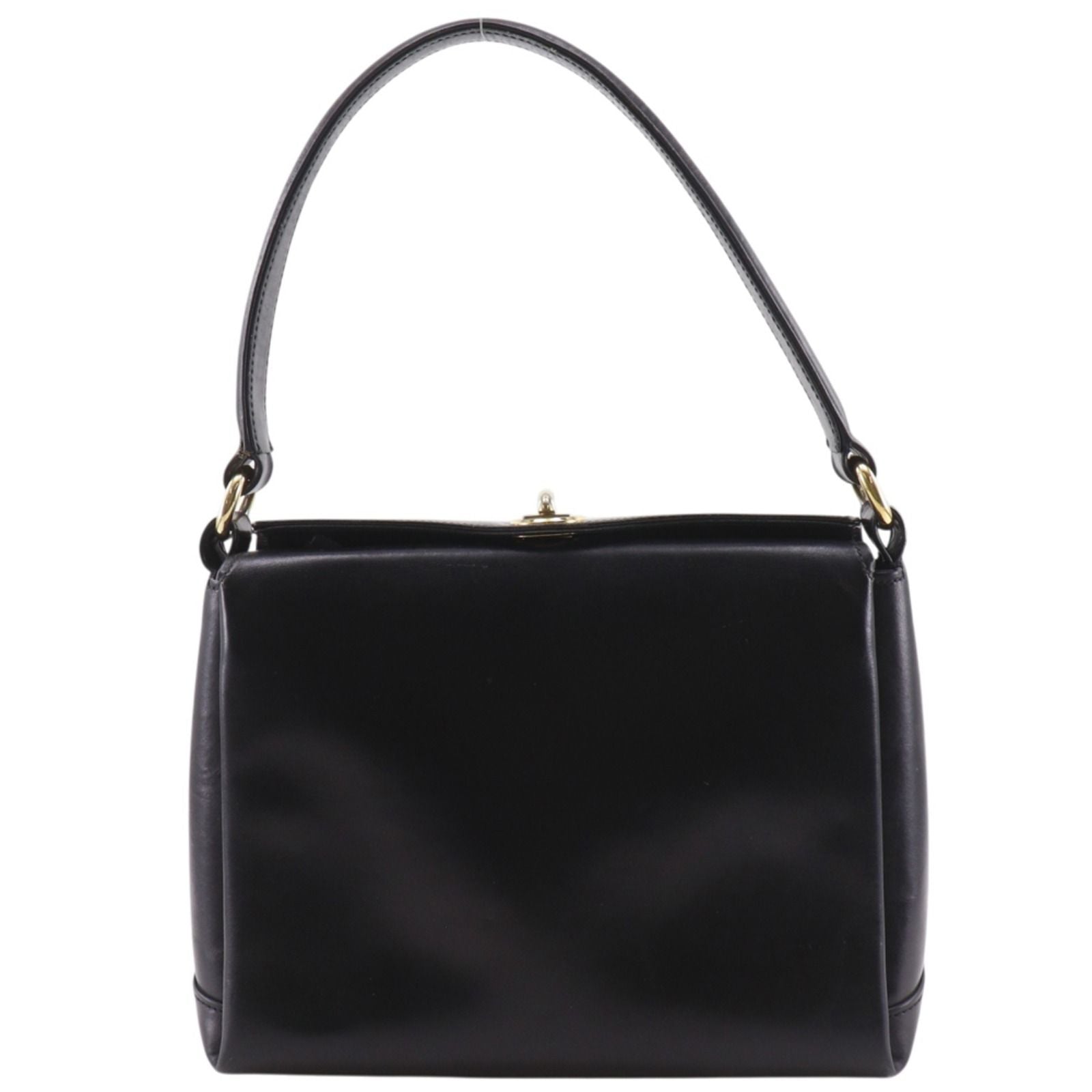 Gucci Vintage Leather Black Shoulder Bag