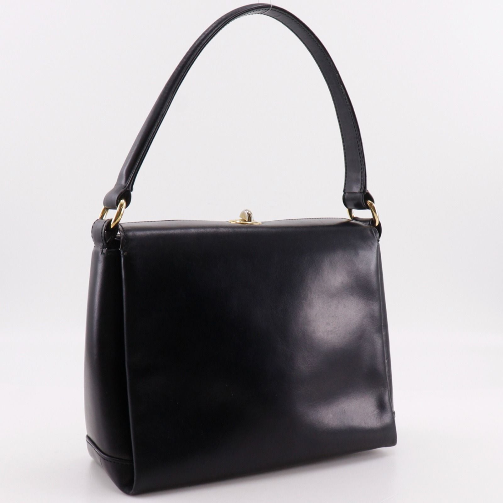Gucci Vintage Leather Black Shoulder Bag — view 3