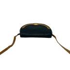 Dior Vintage CD Logo Leather Shoulder Bag Pochette Crossbody Black