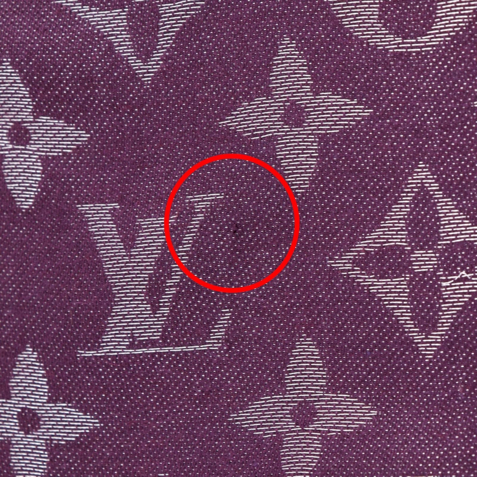 Louis Vuitton Monogram Shine Silk Purple Shawl Scarf — view 5