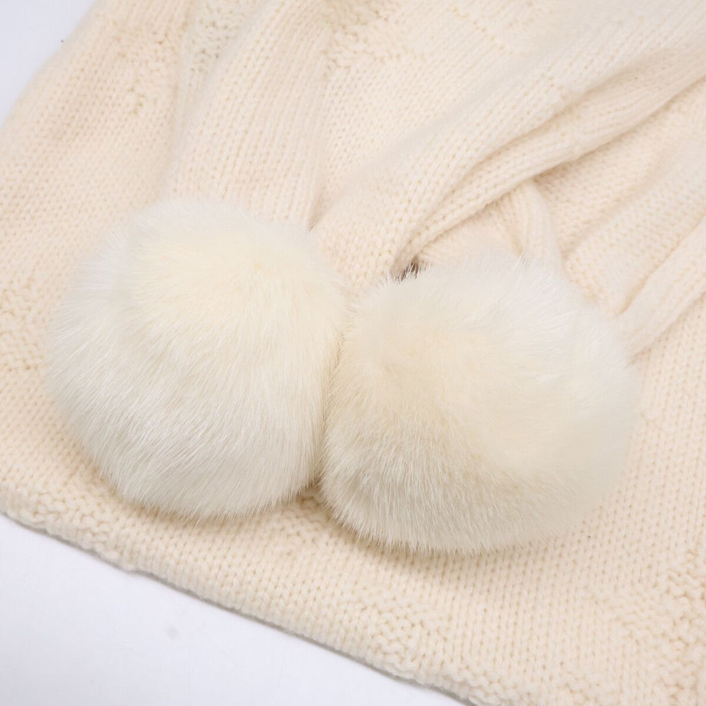Louis Vuitton Monogram Cashmere Mink Scarf & Knit — view 8