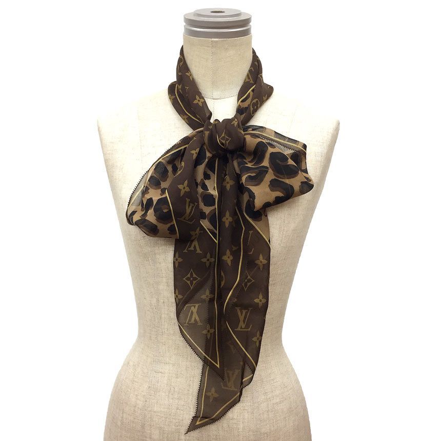 Louis Vuitton Echarpe Monogram Scarf Shawl Leopard — view 3