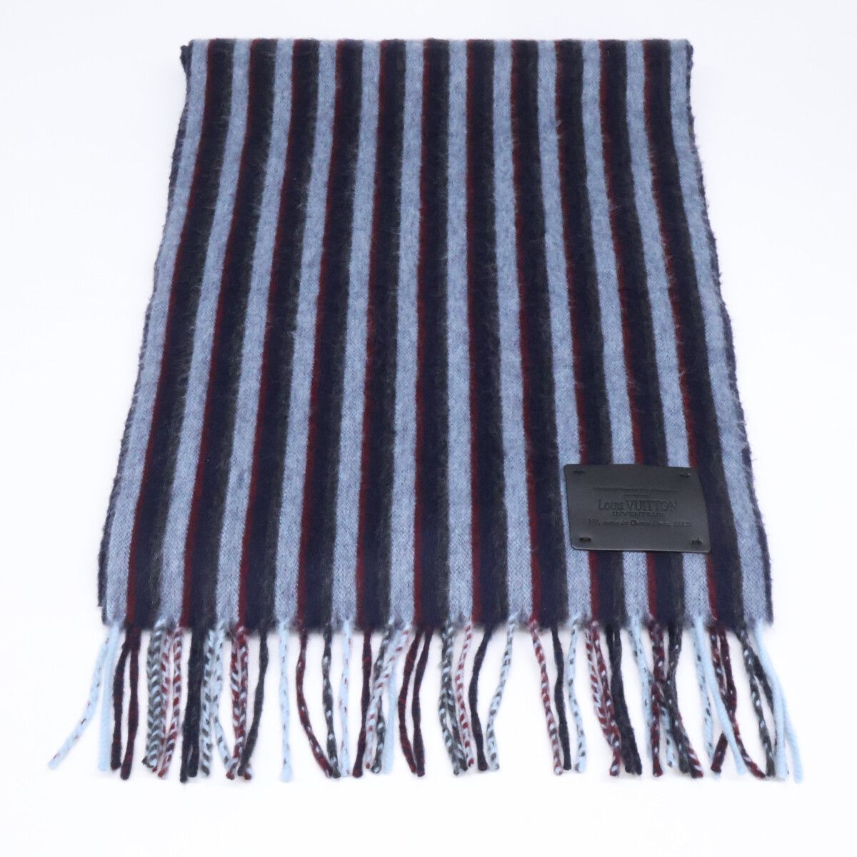 Louis Vuitton Lambswool Cashmere Striped Fringe — view 3