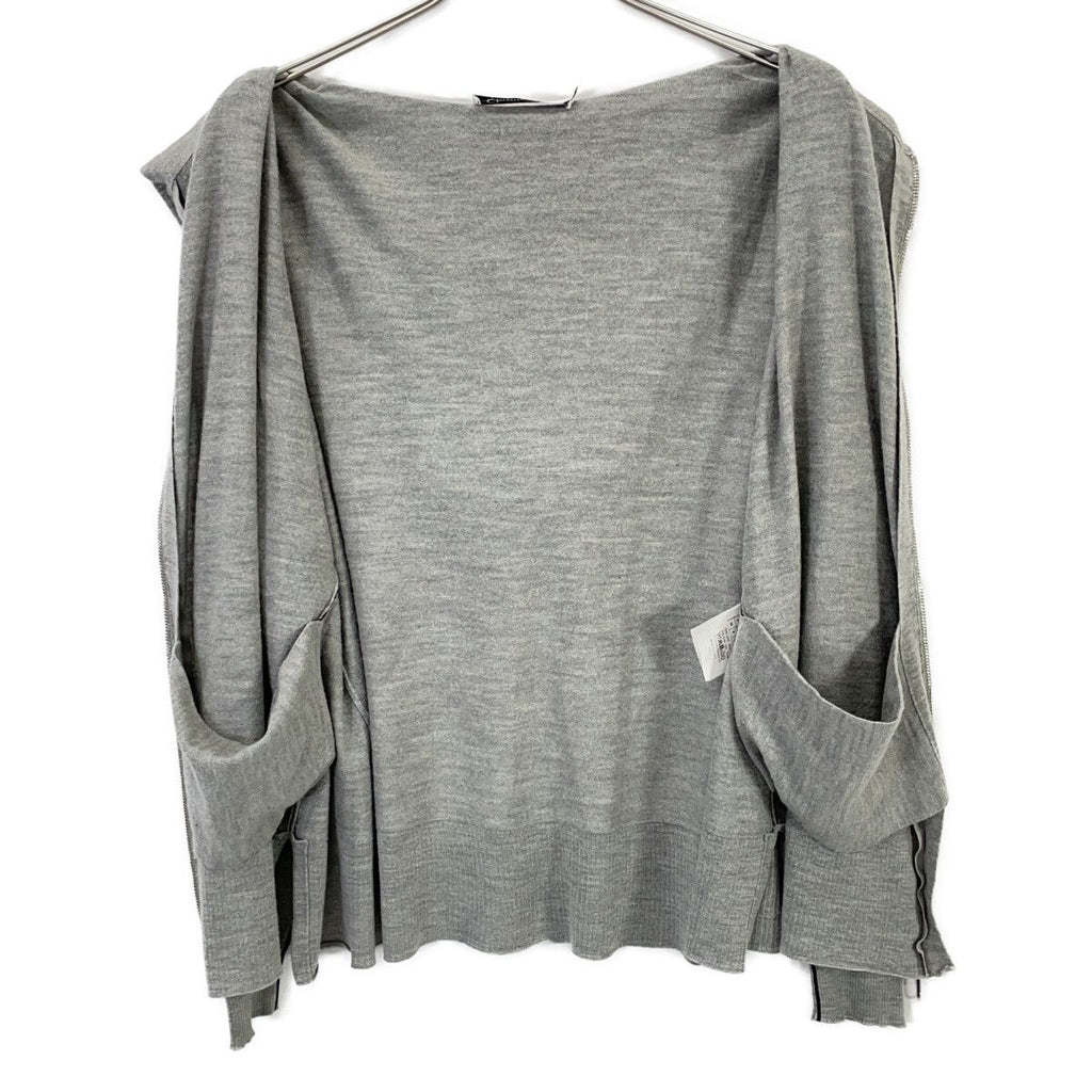 Dior Gray CD Logo Wool Silk Hoodie 36 — view 3