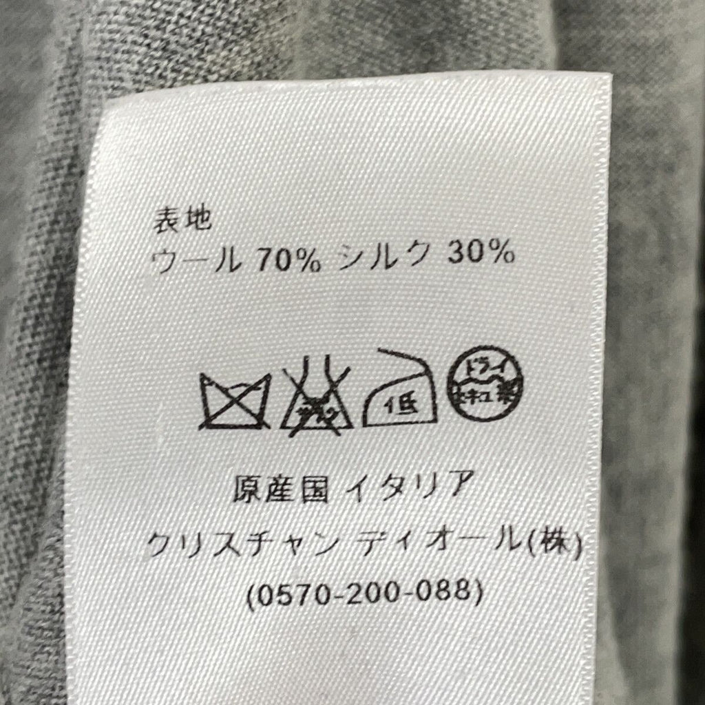 Dior Gray CD Logo Wool Silk Hoodie 36 — view 5