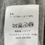 Dior Gray CD Logo Wool Silk Hoodie 36 — view 5