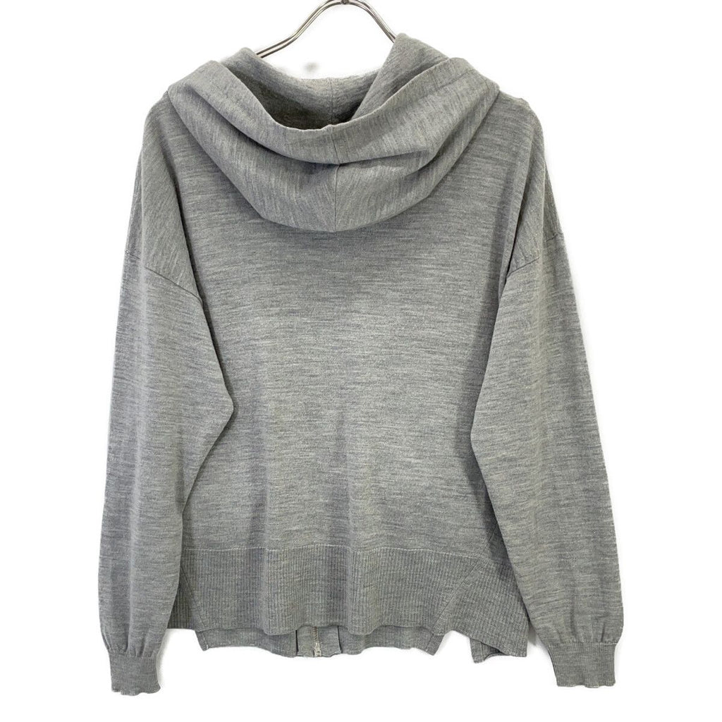 Dior Gray CD Logo Wool Silk Hoodie 36 — view 2