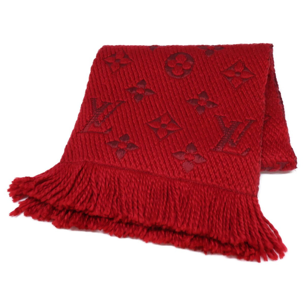 Louis Vuitton Echarpe Logo Mania Wool Silk Fringe