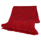 Louis Vuitton Echarpe Logo Mania Wool Silk Fringe