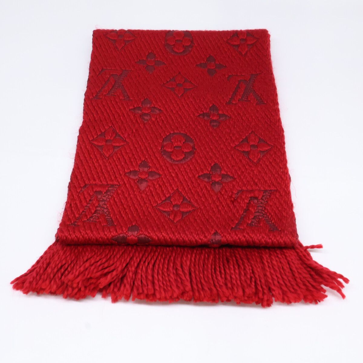 Louis Vuitton Echarpe Logo Mania Wool Silk Fringe — view 3