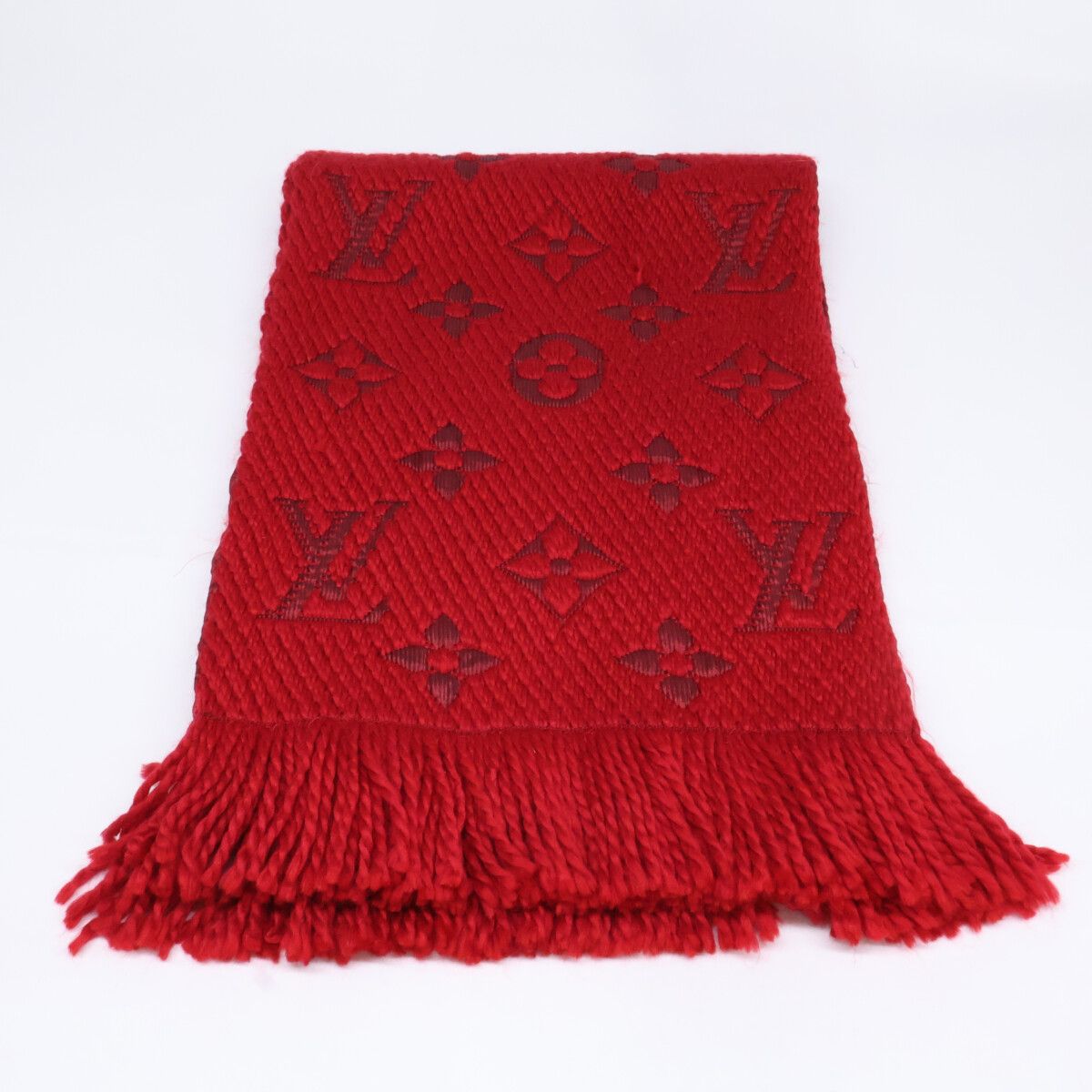 Louis Vuitton Echarpe Logo Mania Wool Silk Fringe — view 2