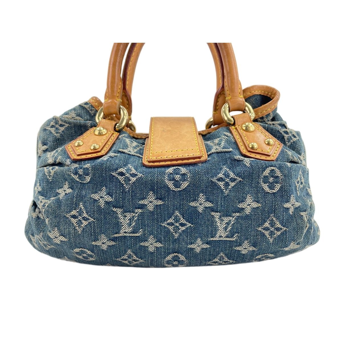 Louis Vuitton Handbag Monogram Denim Pleaty