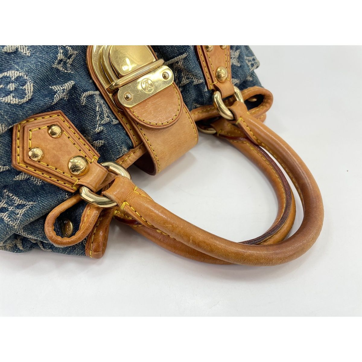 Louis Vuitton Handbag Monogram Denim Pleaty — view 8