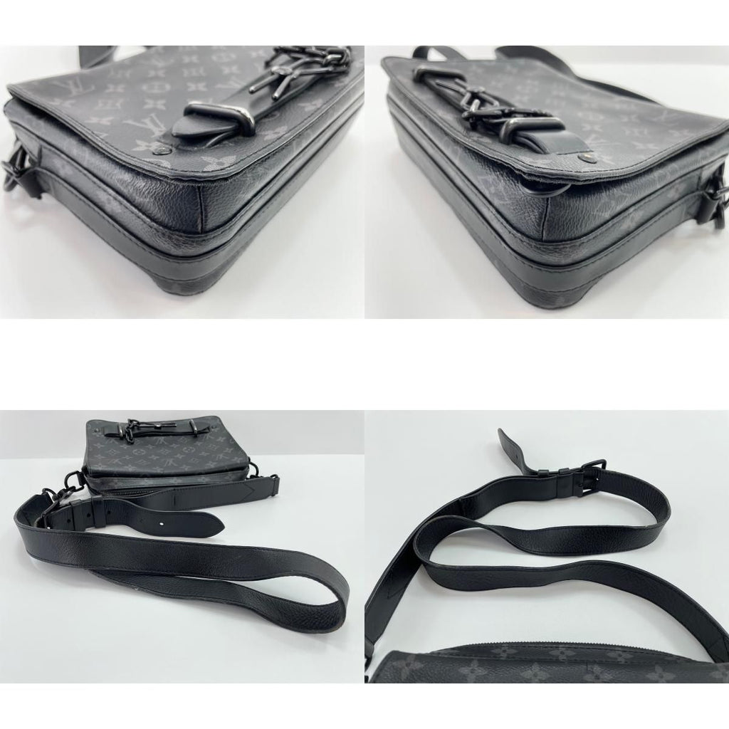 Louis Vuitton Shoulder Bag Monogram Eclipse Steamer — view 8