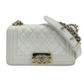 Chanel Shoulder Bag Caviar Leather Boy Small