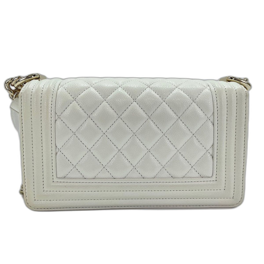 Chanel Shoulder Bag Caviar Leather Boy Small — view 3