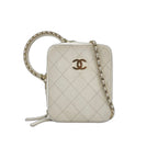 Chanel Handbag Calfskin 2-Way Quilted