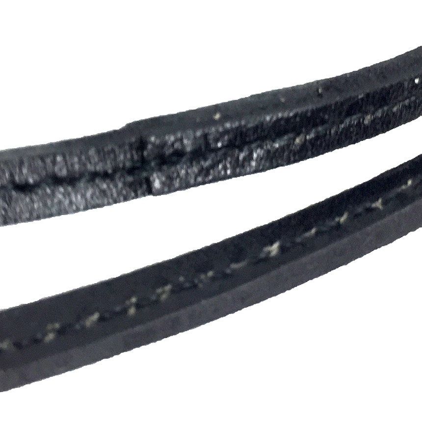 Hermes Lanier Leather Necklace Black — view 3