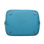 Hermes Handbag Picotin Lock MM Taurillon Clemence Swift Blue Paradise Silver — view 3