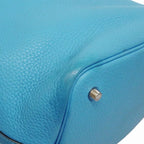 Hermes Handbag Picotin Lock MM Taurillon Clemence Swift Blue Paradise Silver — view 6