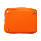 Hermes Handbag Picotin Lock Eclat PM Taurillon Clemence Swift Orange Minyan — view 3