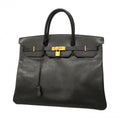 Hermes Handbag Birkin 40 Ardennes Black Gold