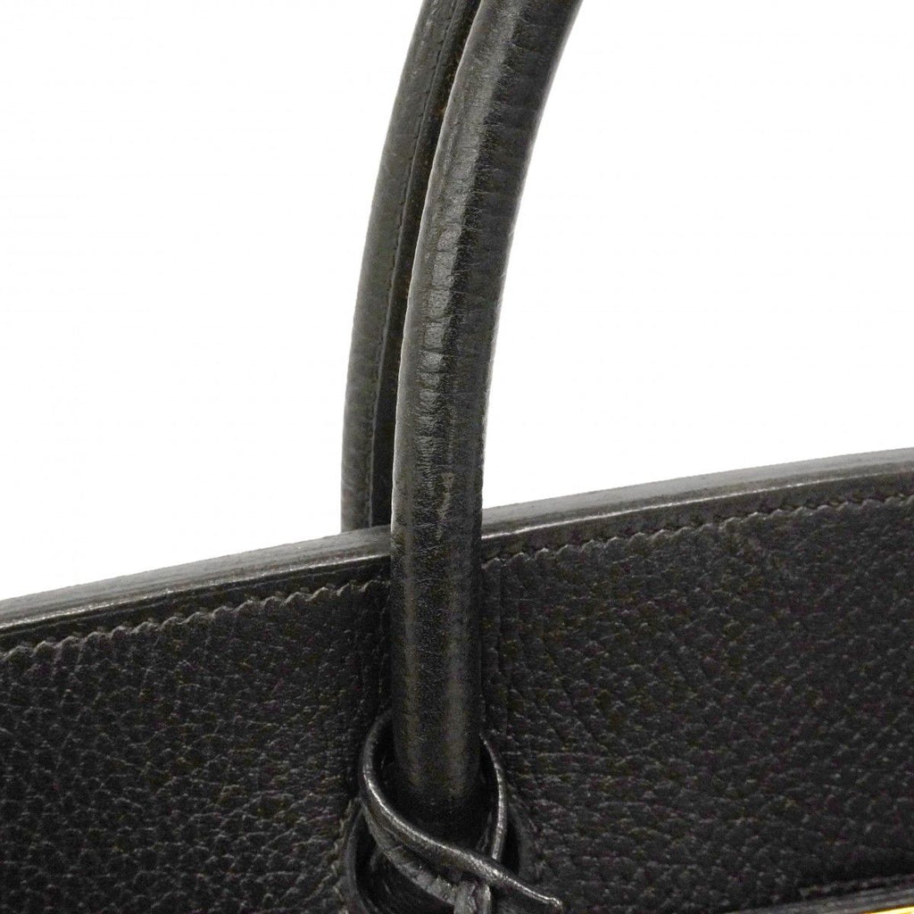 Hermes Handbag Birkin 40 Ardennes Black Gold — view 8