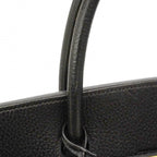 Hermes Handbag Birkin 40 Ardennes Black Gold — view 8