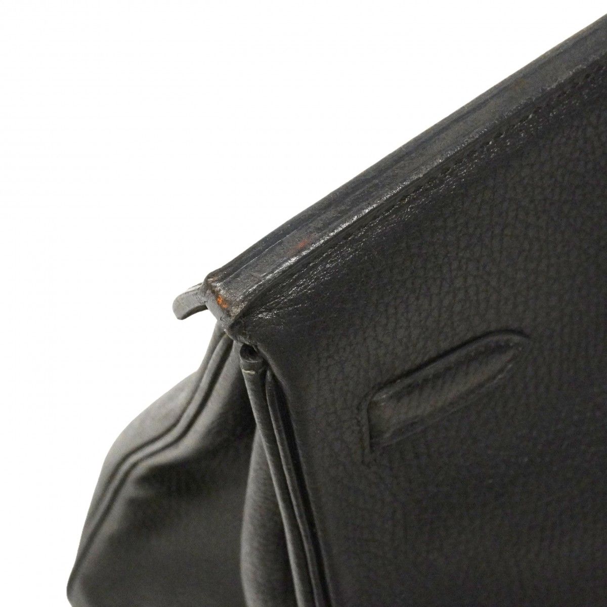 Hermes Handbag Birkin 40 Ardennes Black Gold — view 7
