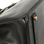 Hermes Handbag Birkin 40 Ardennes Black Gold — view 6