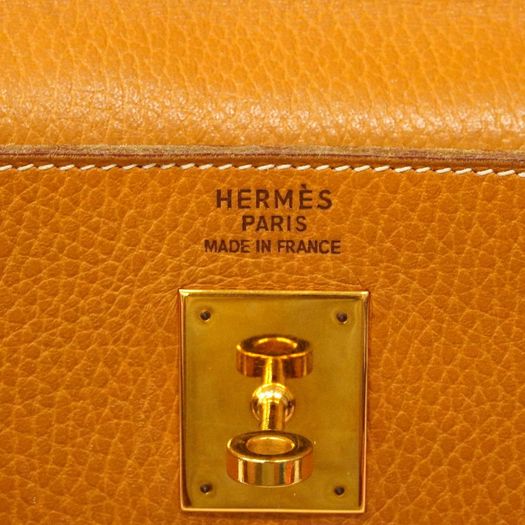 Hermes Handbag Kelly 40 Ardennes Natural Gold — view 5