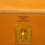 Hermes Handbag Kelly 40 Ardennes Natural Gold — view 5