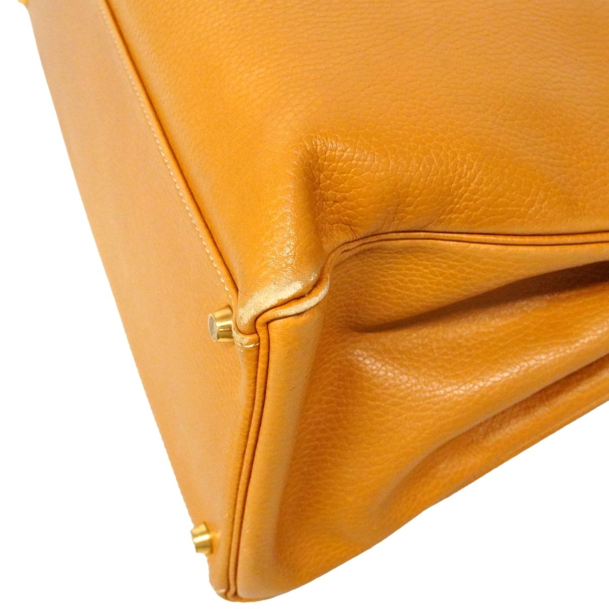 Hermes Handbag Kelly 40 Ardennes Natural Gold — view 6
