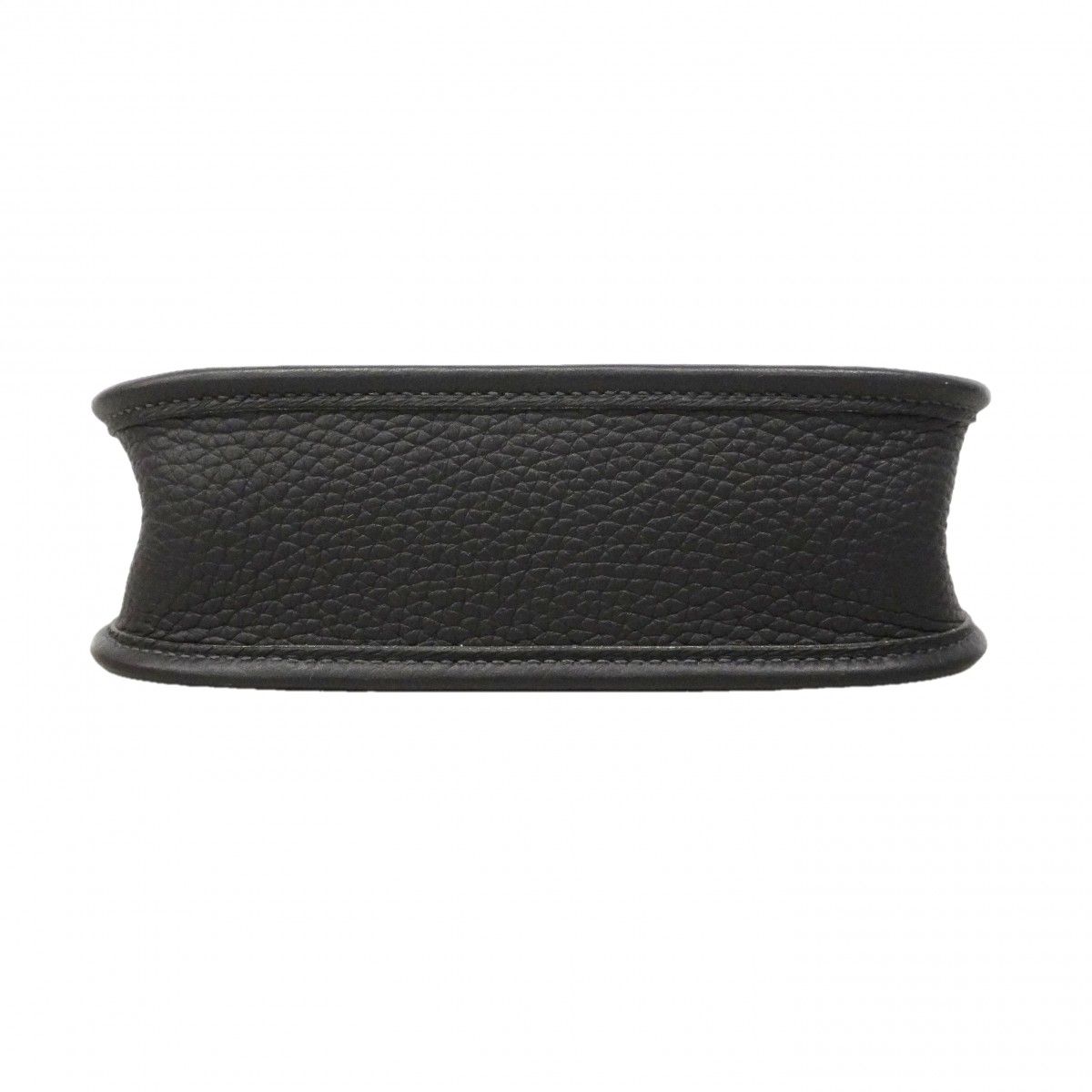 Hermes Shoulder Bag Evelyne TPM Taurillon Clemence Black Silver — view 3