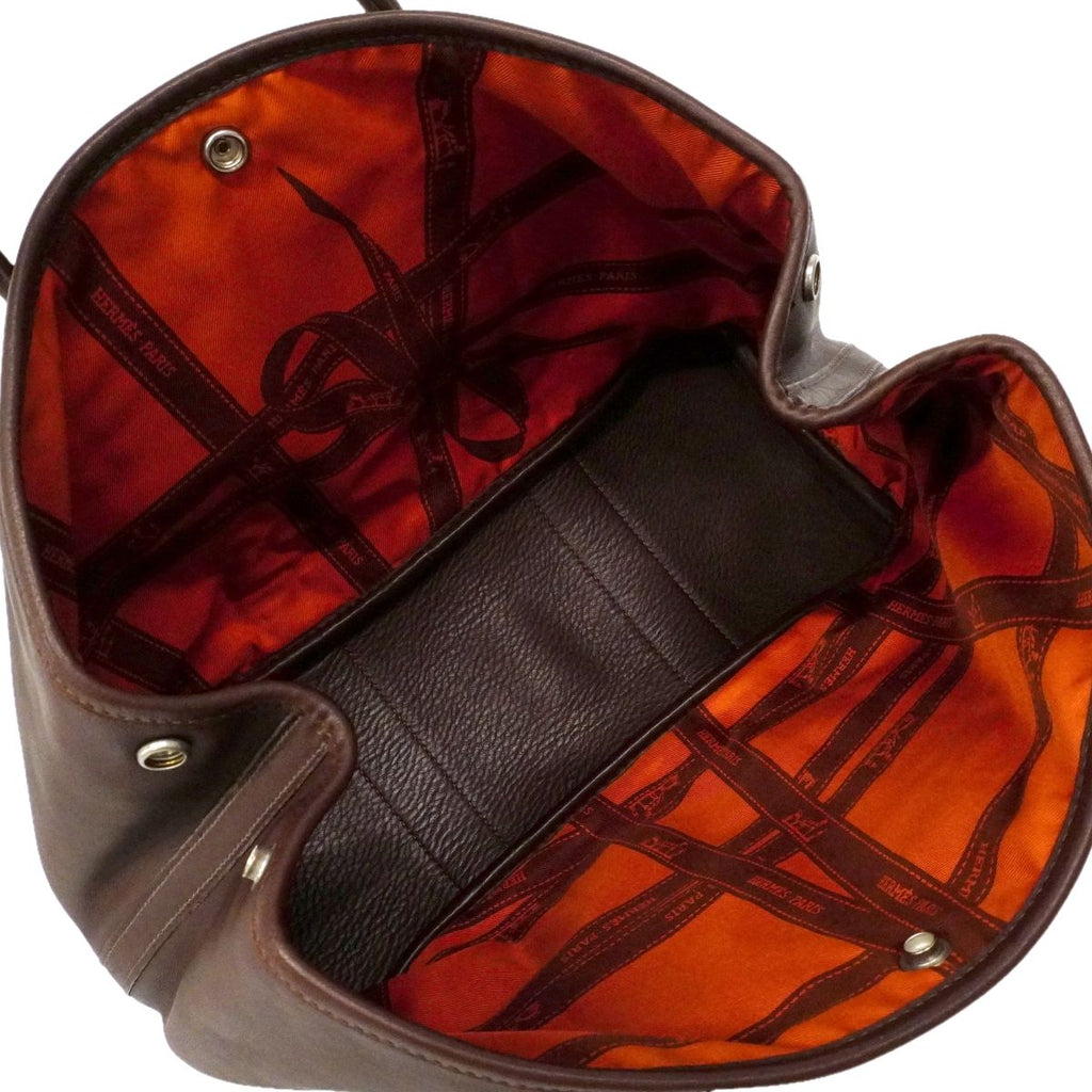 Hermes Tote Garden TPM Swift Havana Silver — view 4