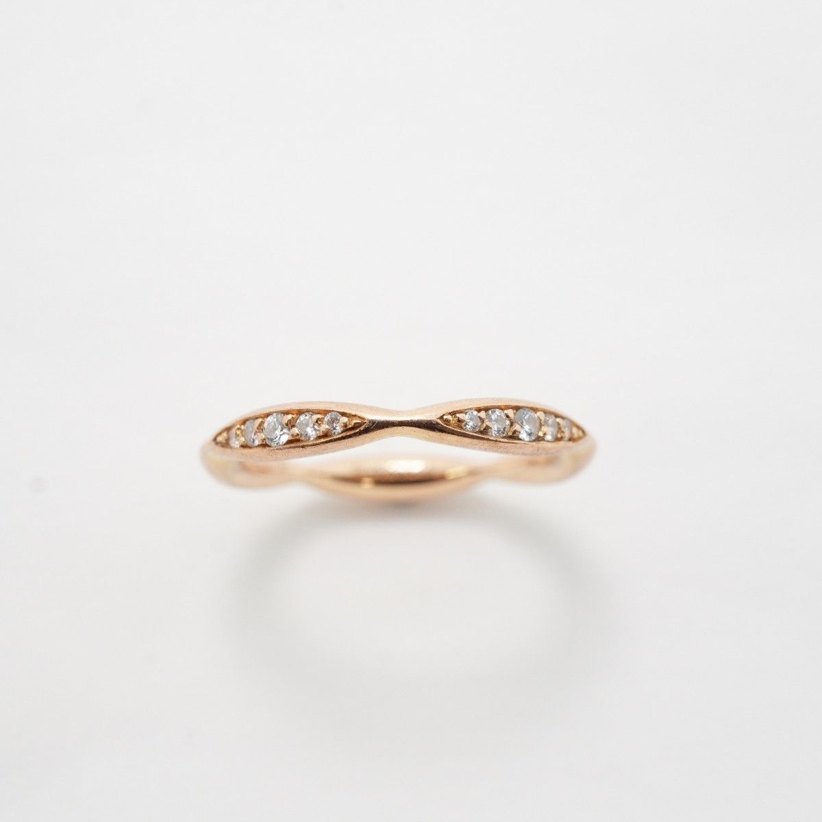 Chanel Ring Camellia 18k Pink Gold Diamond — view 2