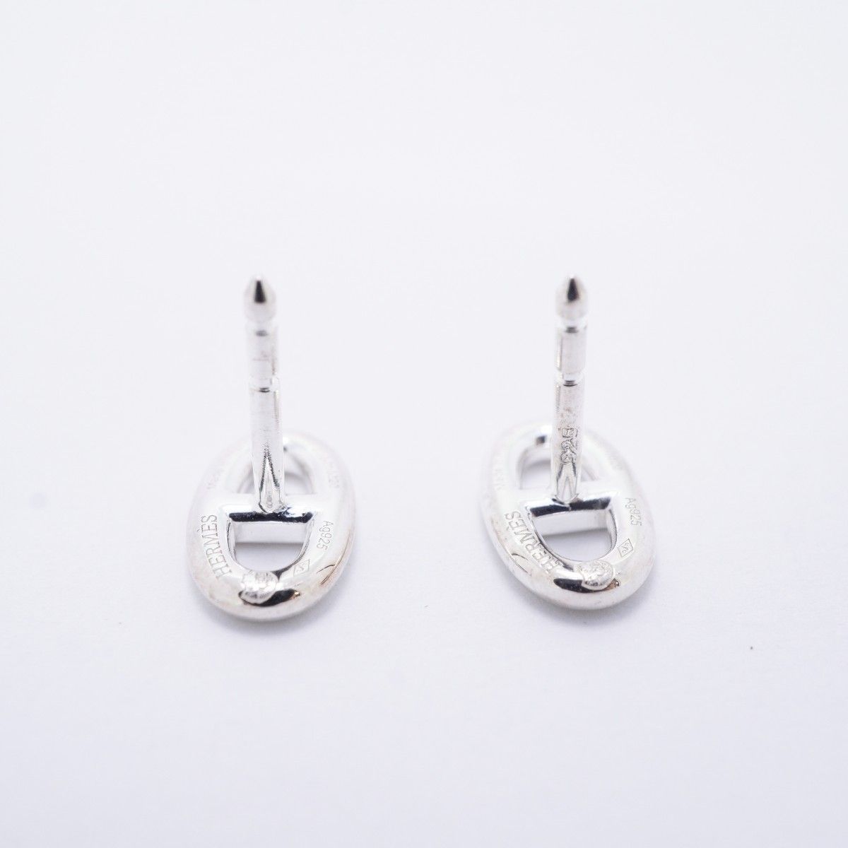 Hermes Earrings Chaine D'ancre TPM Silver — view 3