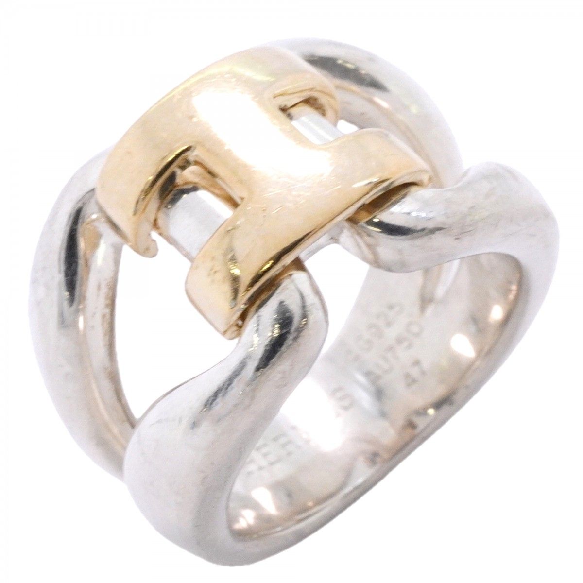 Hermes Ring History 18k Yellow Gold 925 Sterling Silver