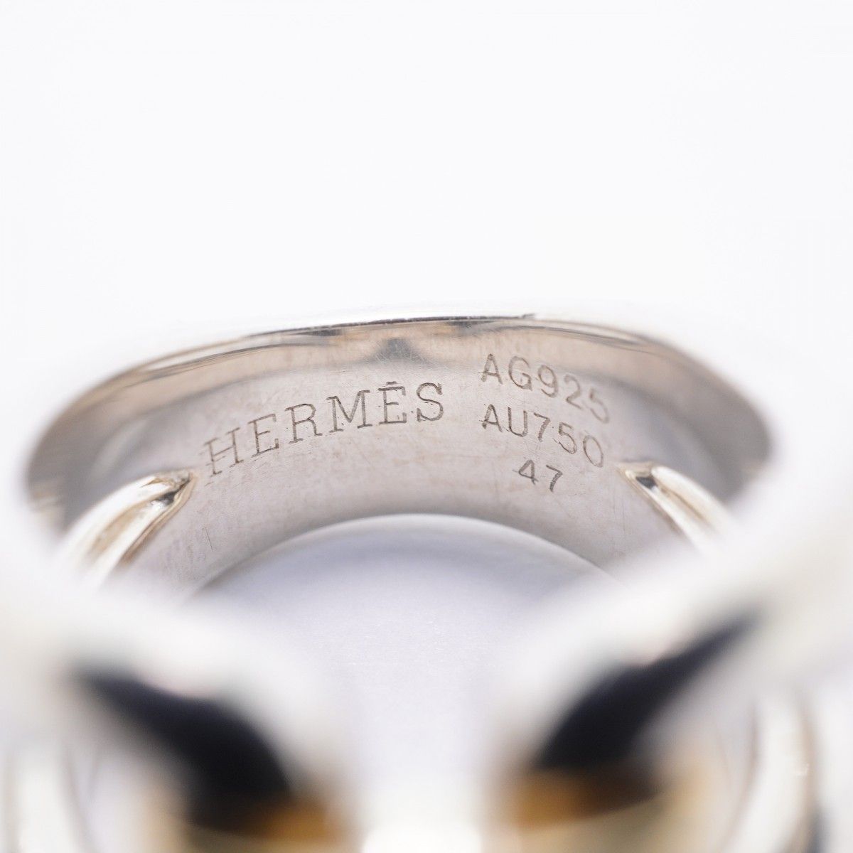 Hermes Ring History 18k Yellow Gold 925 Sterling Silver — view 4
