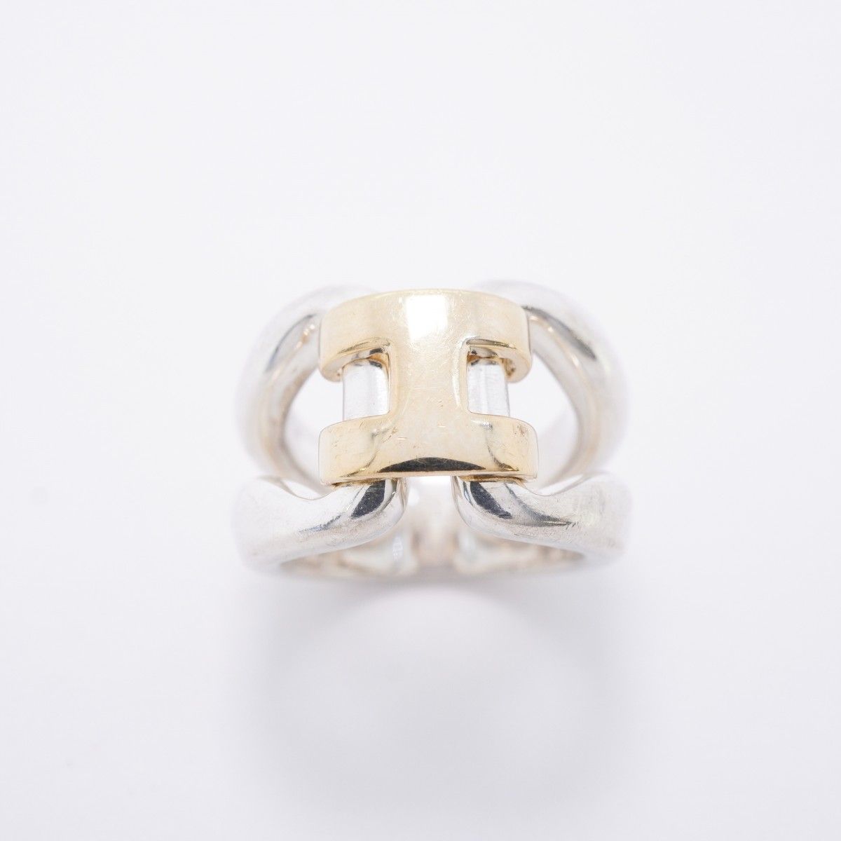 Hermes Ring History 18k Yellow Gold 925 Sterling Silver — view 2