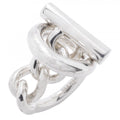 Hermes Ring Croisette 925 Sterling Silver