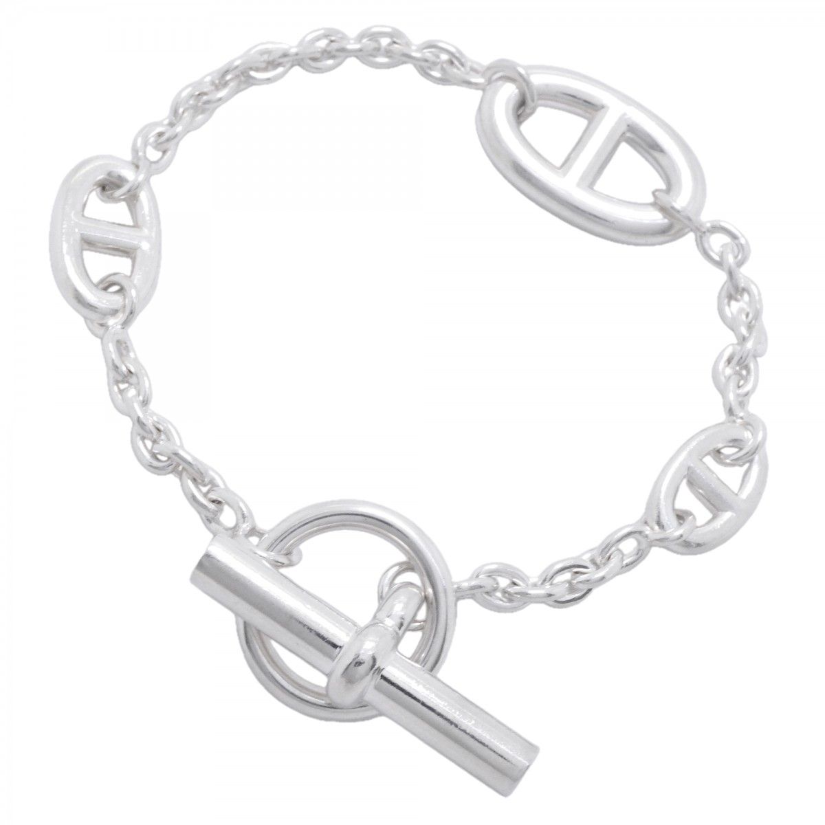 Hermes Bracelet Chaine D'ancre Farandole 925 Sterling Silver