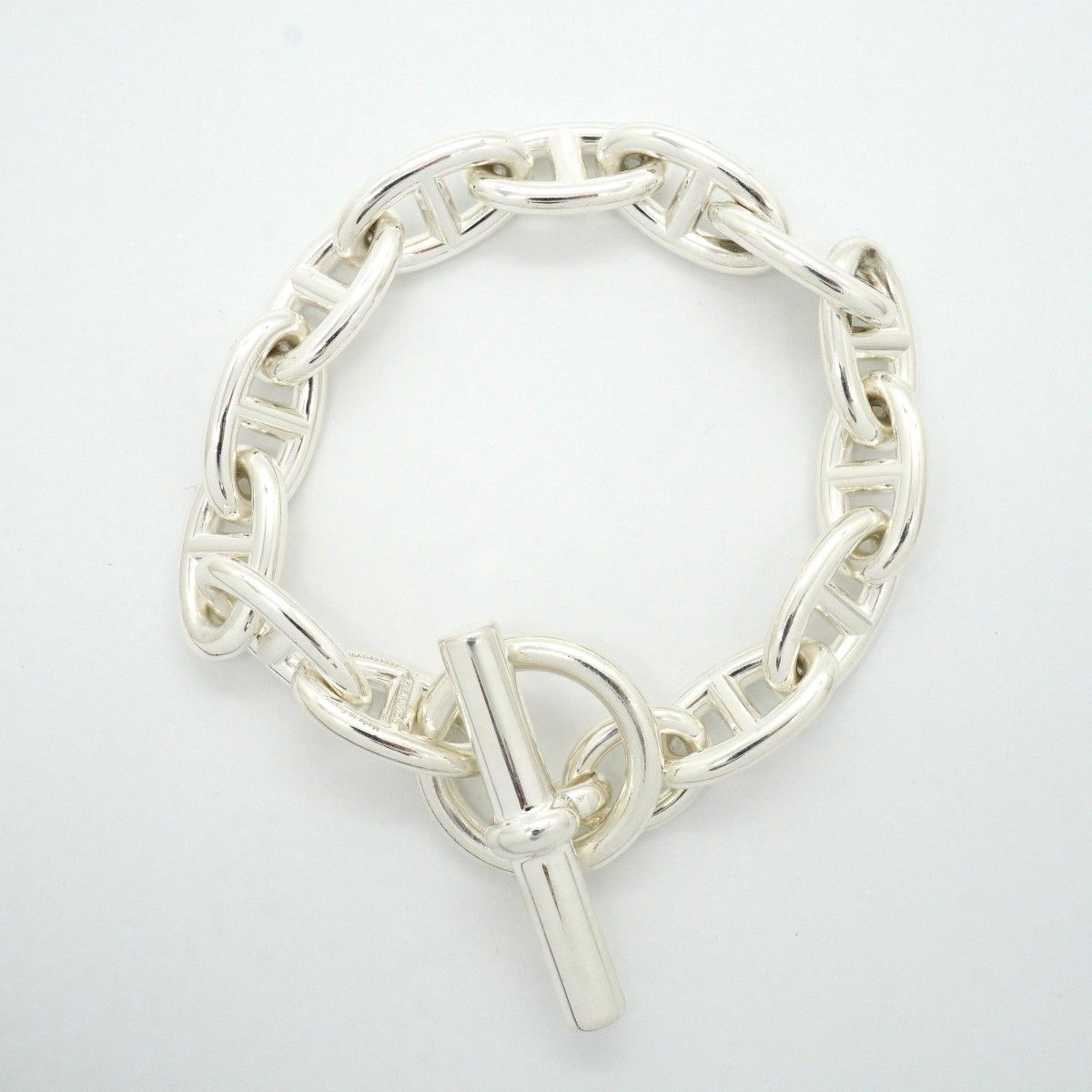 Hermes Bracelet Chaine D'ancre GM Silver — view 3