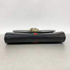 Gucci Shoulder Bag Rajah Leather Black Gold — view 3