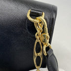 Gucci Shoulder Bag Rajah Leather Black Gold — view 9