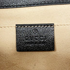 Gucci Shoulder Bag Rajah Leather Black Gold — view 5
