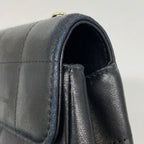 Chanel Shoulder Bag Choco Bar Lambskin Black Gold — view 7
