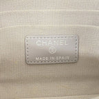 Chanel Wallet Quilted Lambskin Gray Silver — view 4