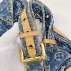 Louis Vuitton Belt Bag Monogram Denim Blue — view 9